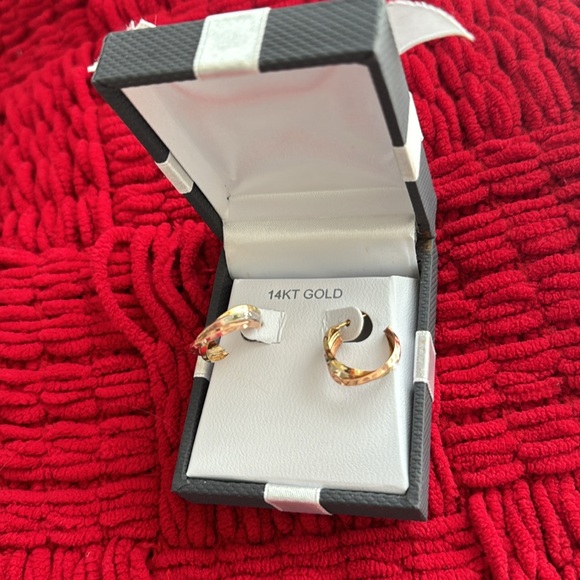 NEW BRAND TRICOLOR EARRING . - Picture 2 of 4